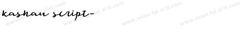 kashau script字体转换